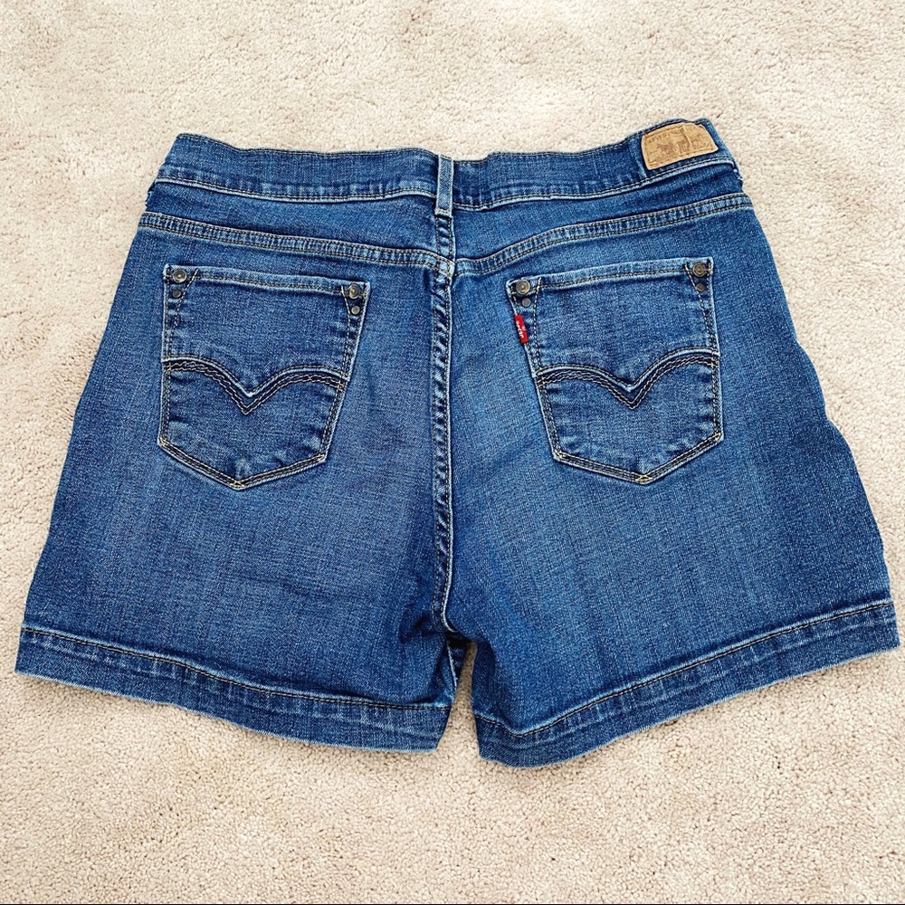 Levi’s 515 Blue Denim Jean Shorts - Red Tag Pocket